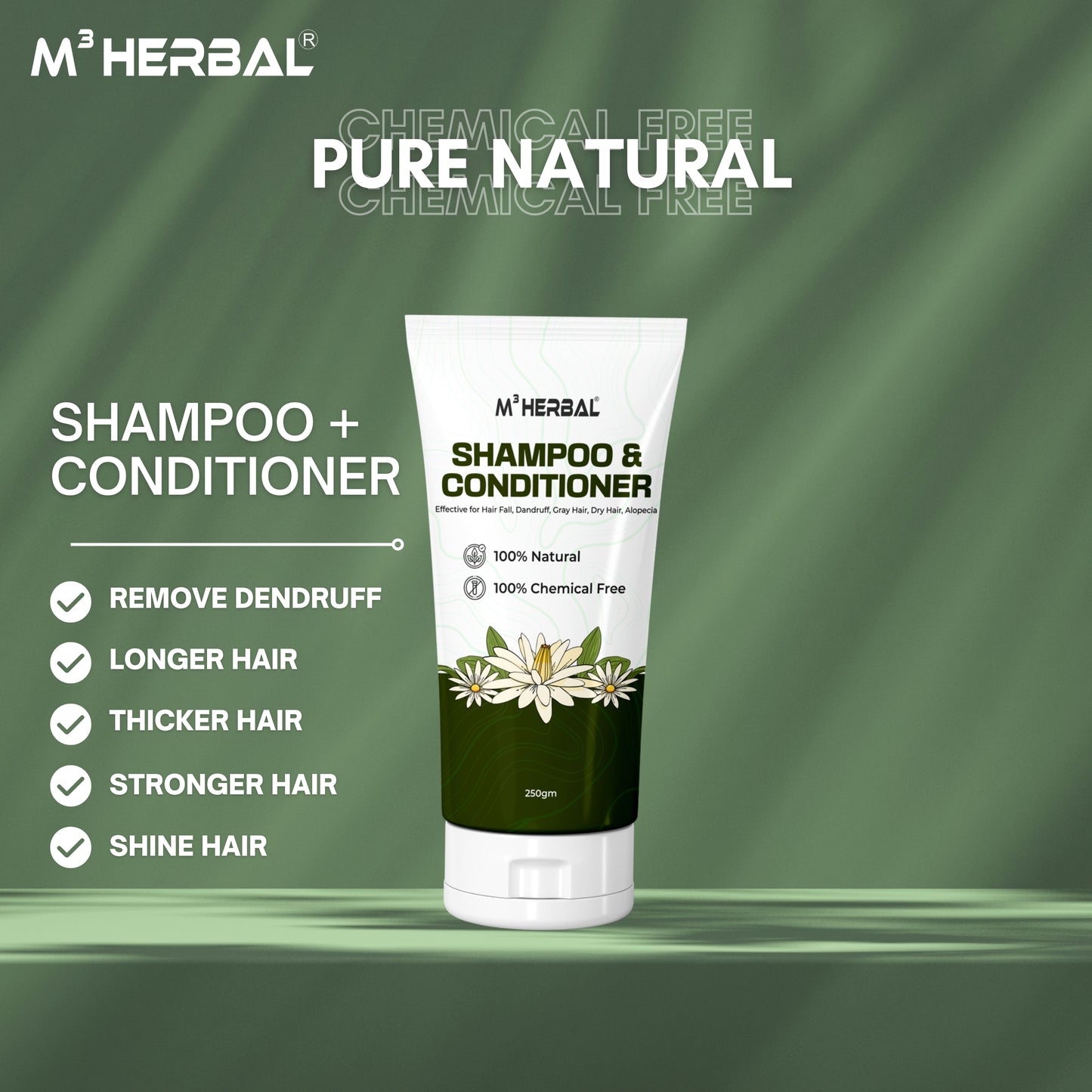 Shampoo & Conditioner for Hair Growth and Hair Fall Control