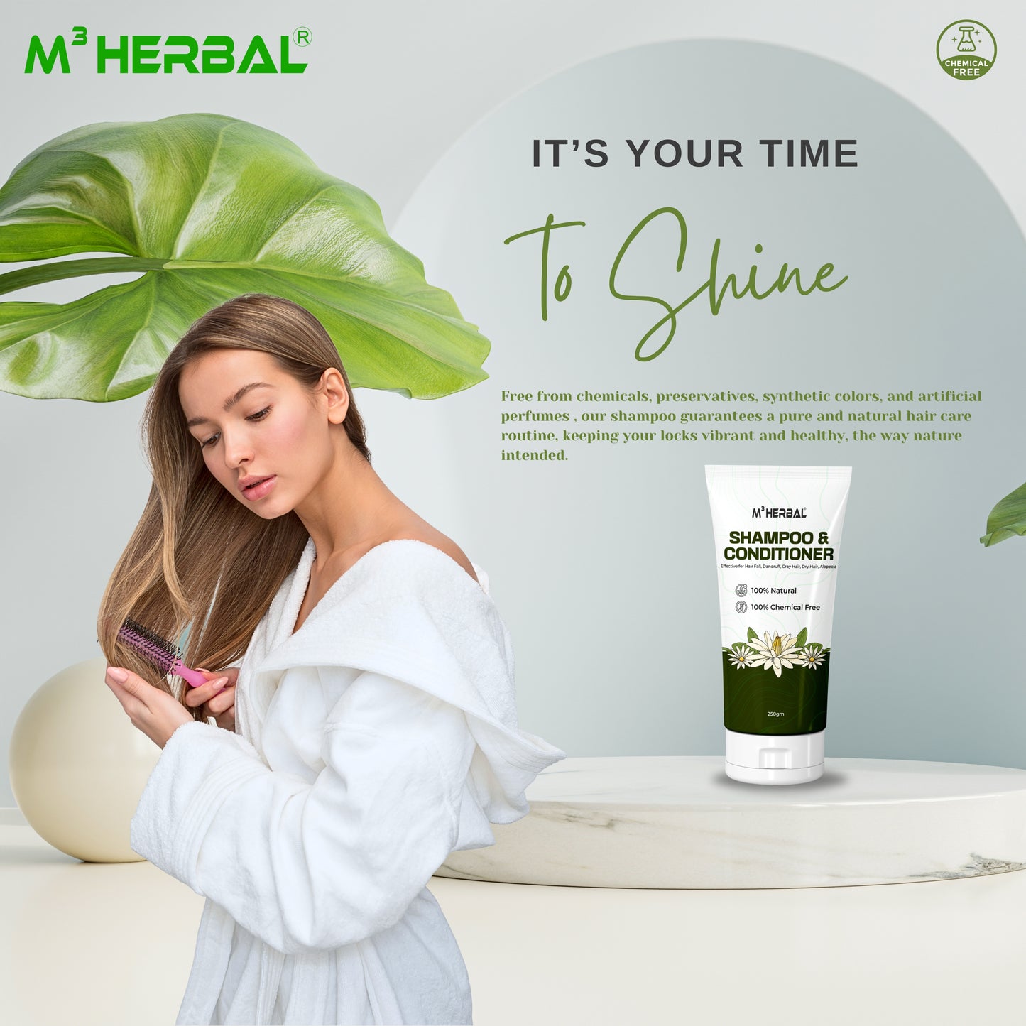 Shampoo & Conditioner for Hair Growth and Hair Fall Control