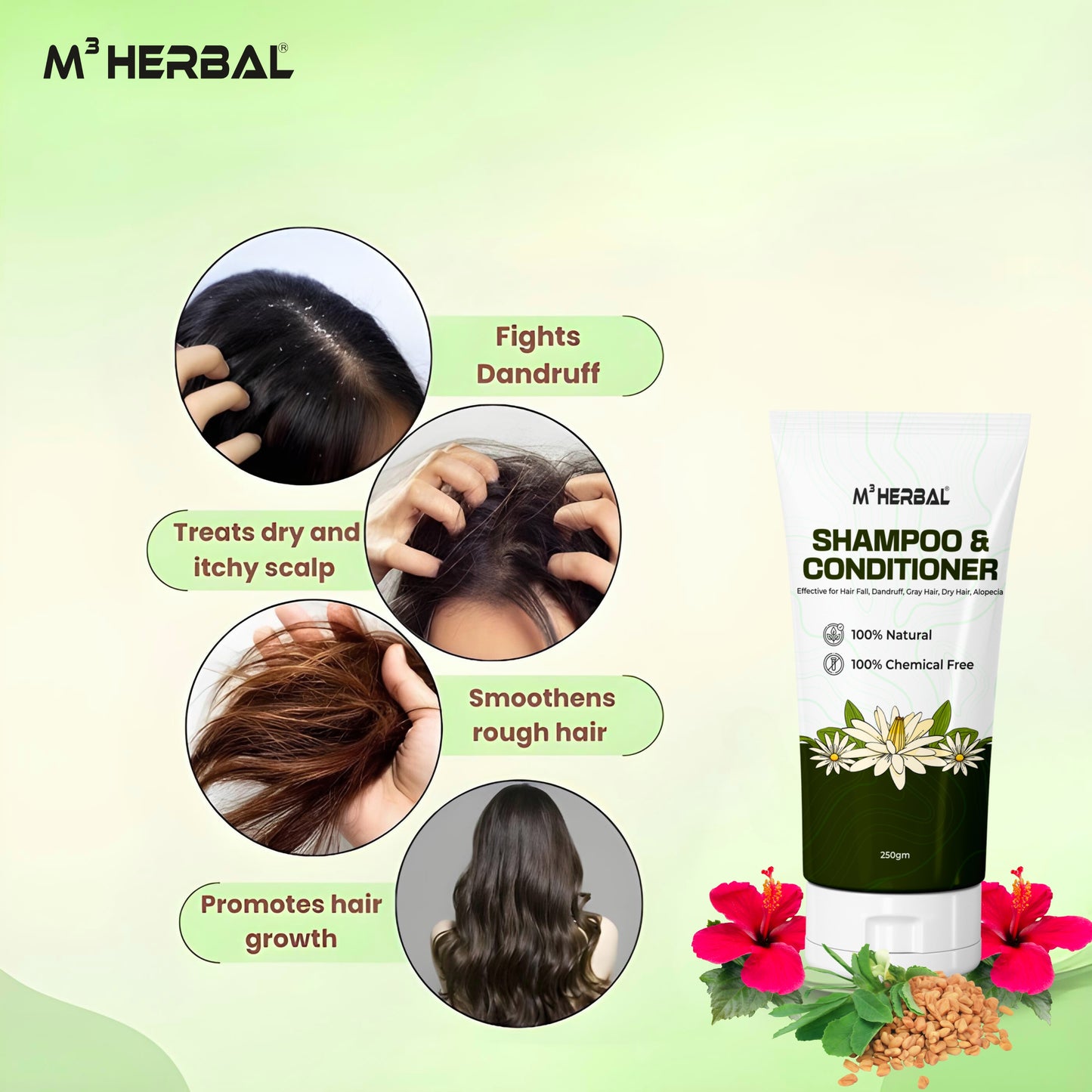 Shampoo & Conditioner for Hair Growth and Hair Fall Control