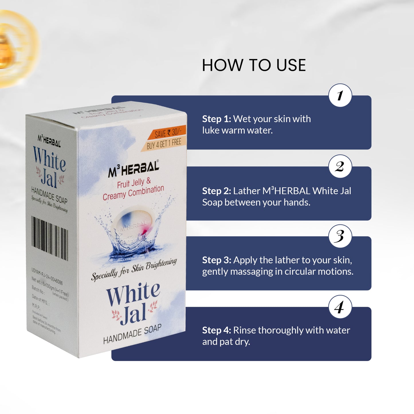 White Jal Soap For Skin Brightening