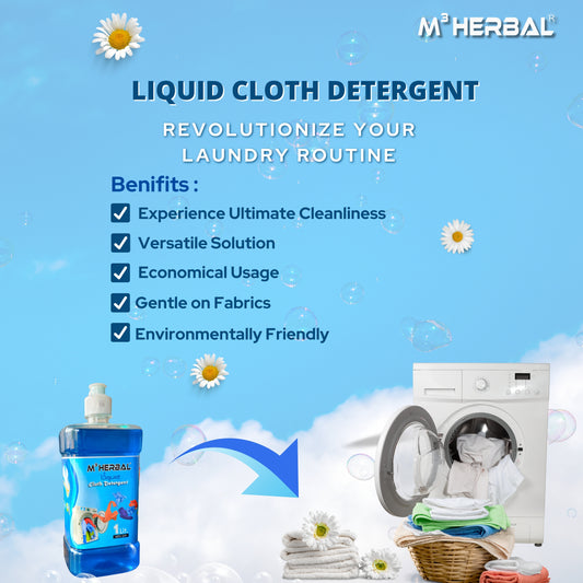 MCubeHerbal Liquid Cloth Detergent – Powerful & Gentle Cleaning