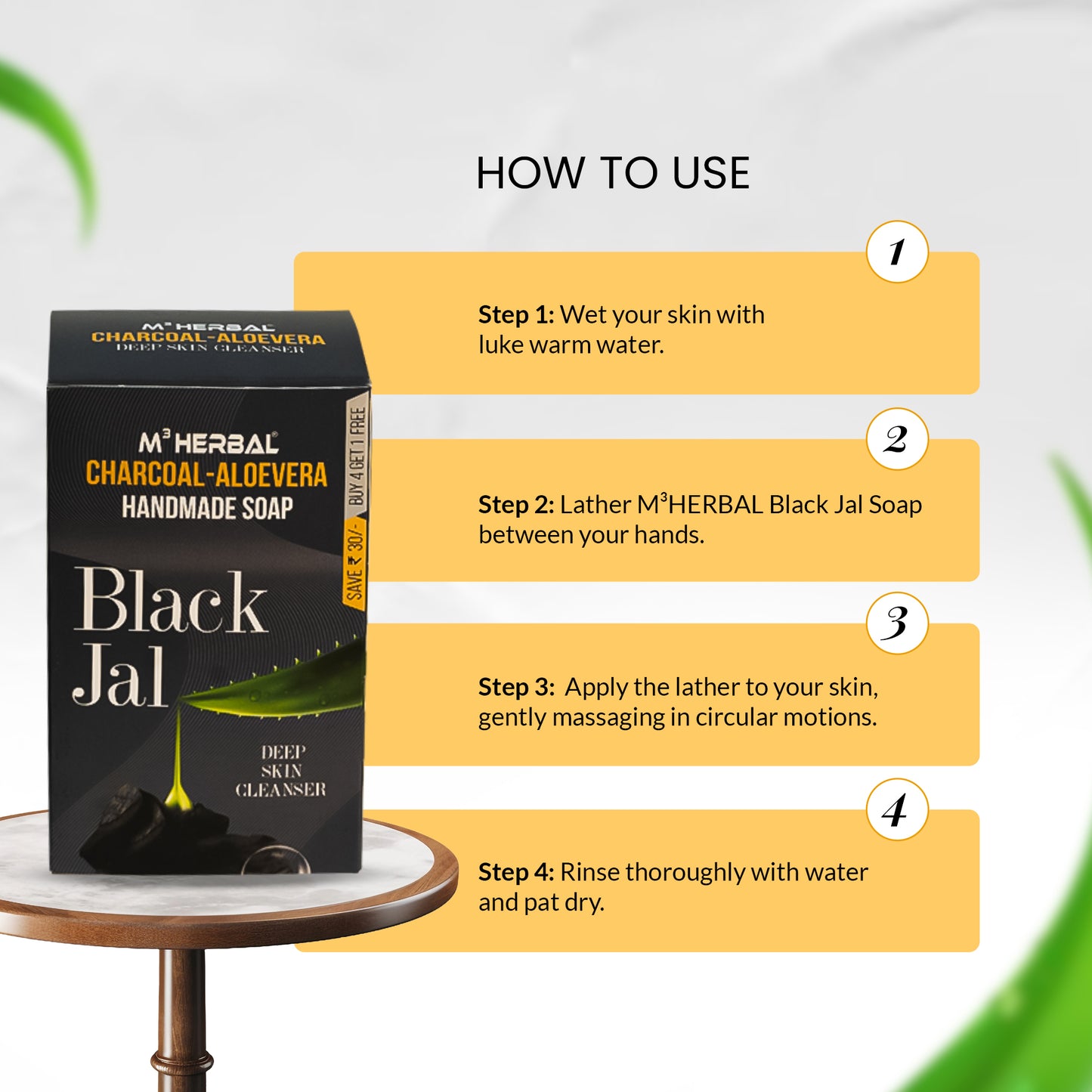 Black Jal Soap For Deep Skin Cleansing