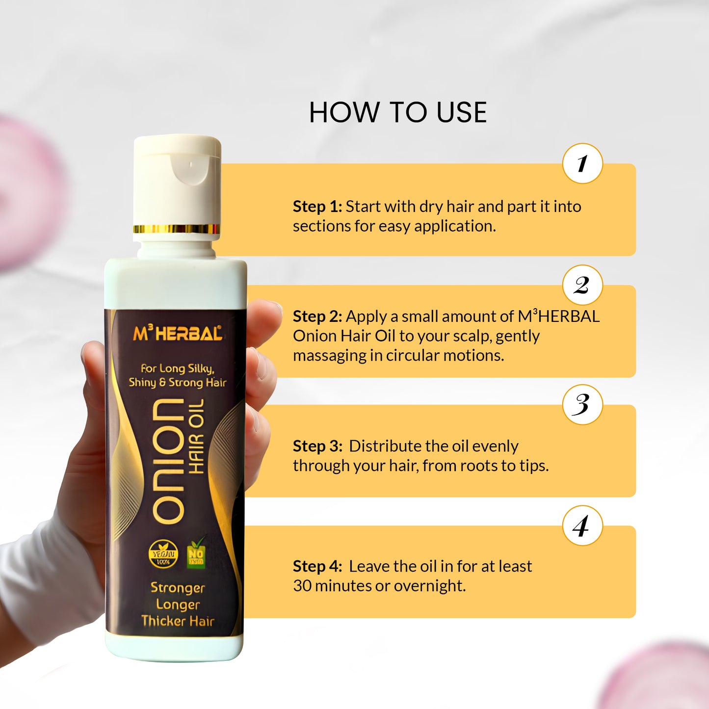 Onion Hair Oil For Hair Growth