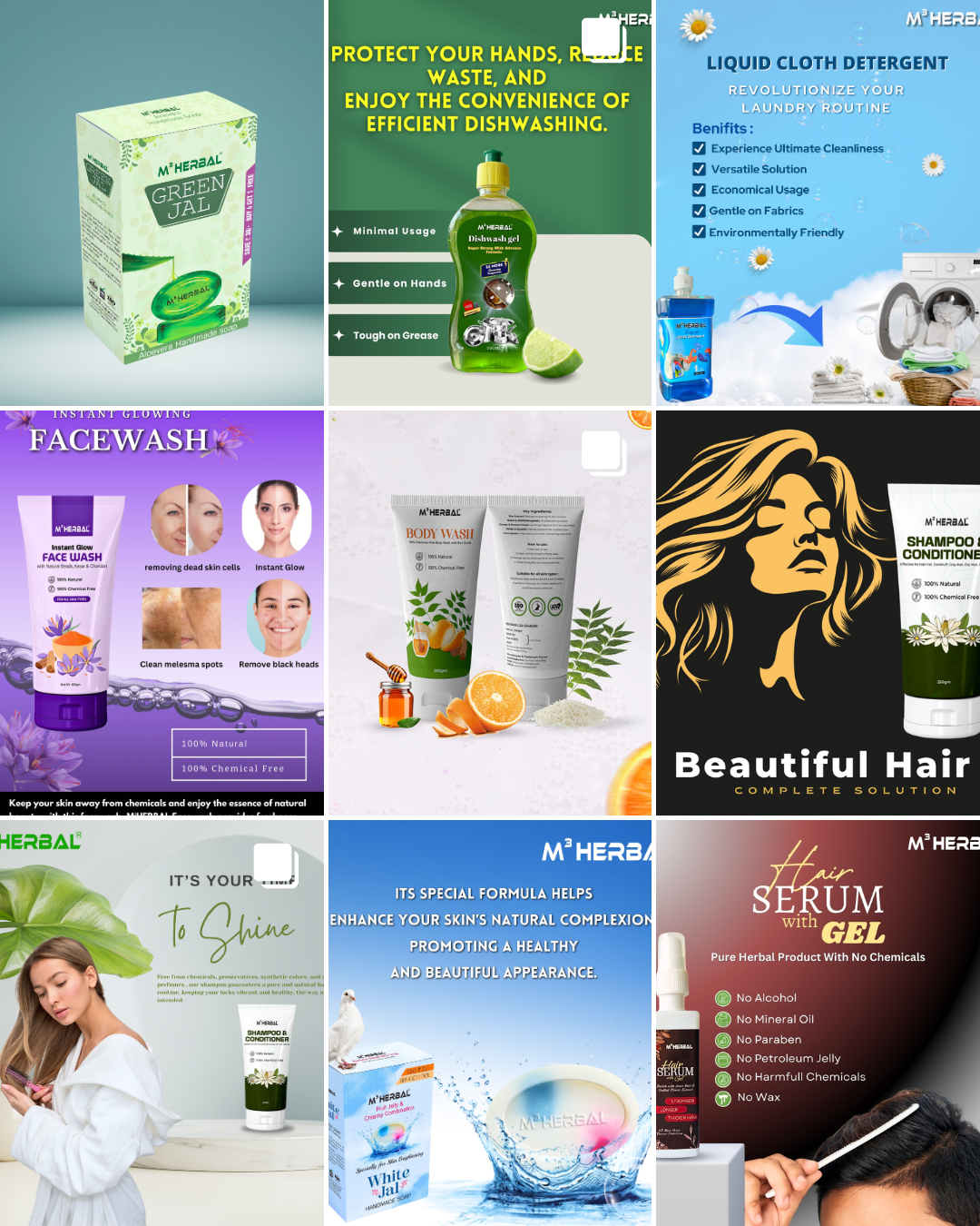 M³HERBAL Kit Complete Home & Body Care